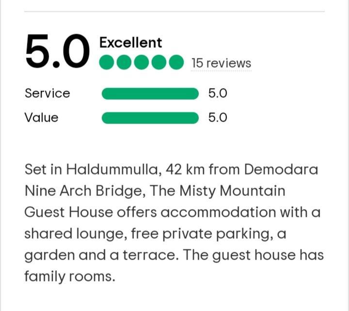 The Misty Mountain Guest House Haldummulla Екстериор снимка